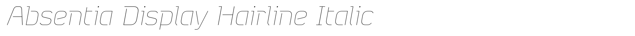 Absentia Display Hairline Italic image